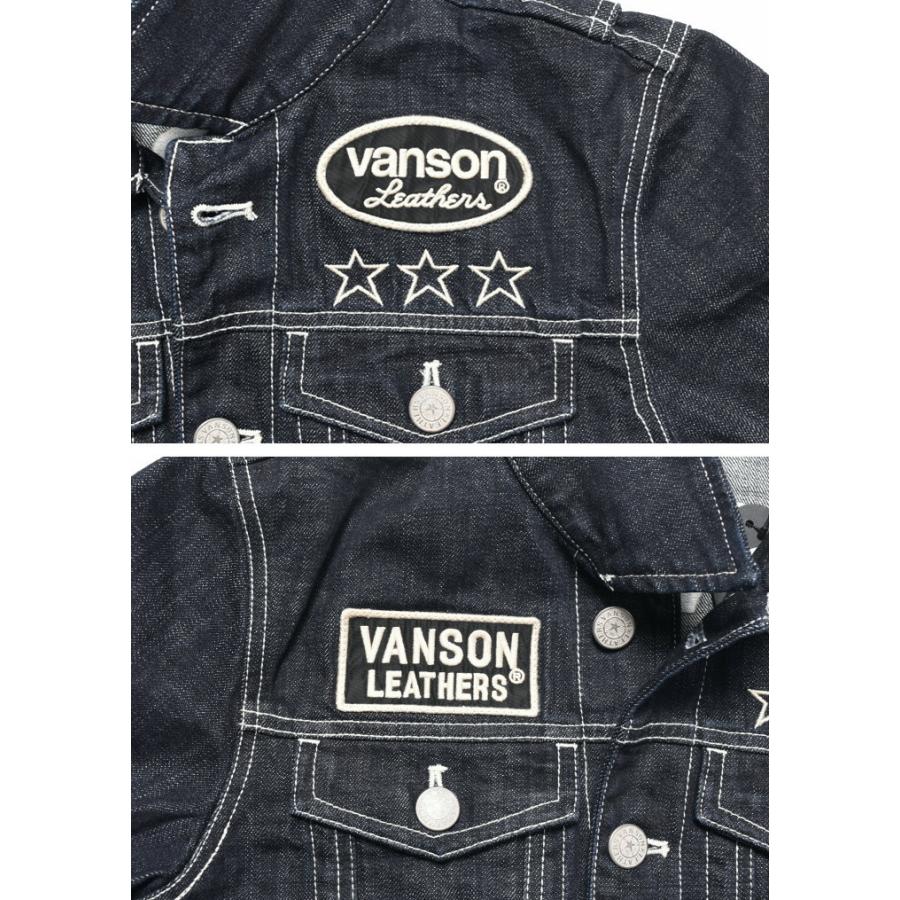 VANSON（バンソン） 【当店別注】 ジージャン ワンスター 刺繍