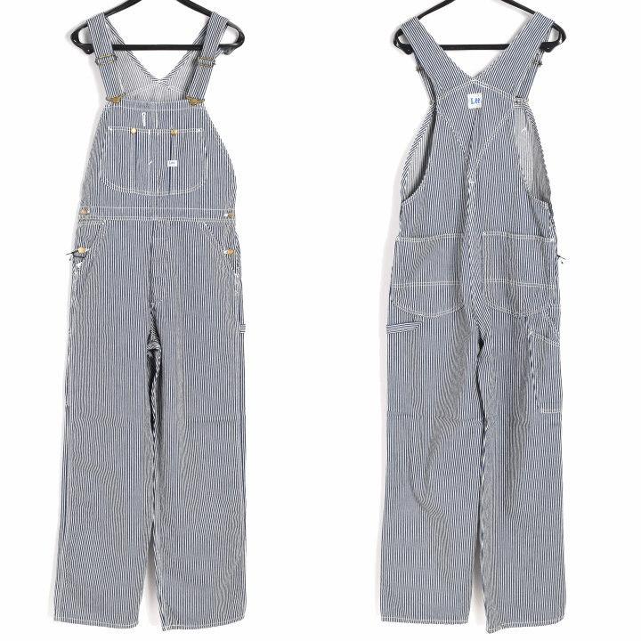 LEE リー DUNGAREES 日本製 デニム オーバーオール ヒッコリー LM7254-1104｜jeans1｜02