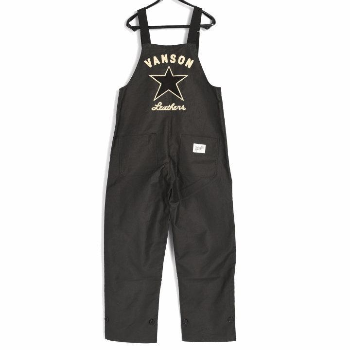 Vanson BIG size ストライプ ワンスター オーバーオール XXL