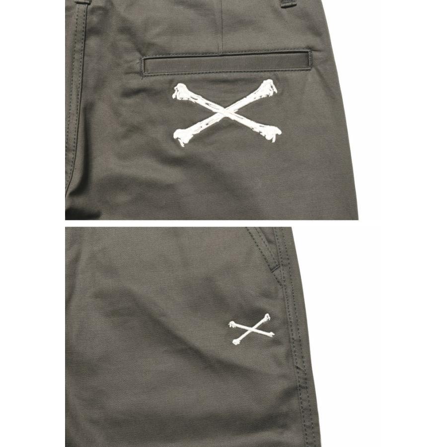 未使用品　VANSON　W34　フライング ×ヒューマンボーン刺繍 　チノパン VANSON バンソン チノパン NVBL-101JP クロスボーン バイカー