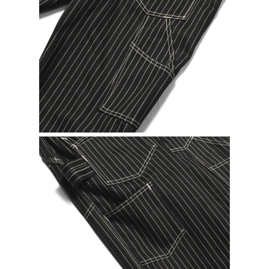 バンソン VANSON ダブルニー ペインターパンツ ブラックウォバッシュ NVBL-2503-BLACKWABASHの画像