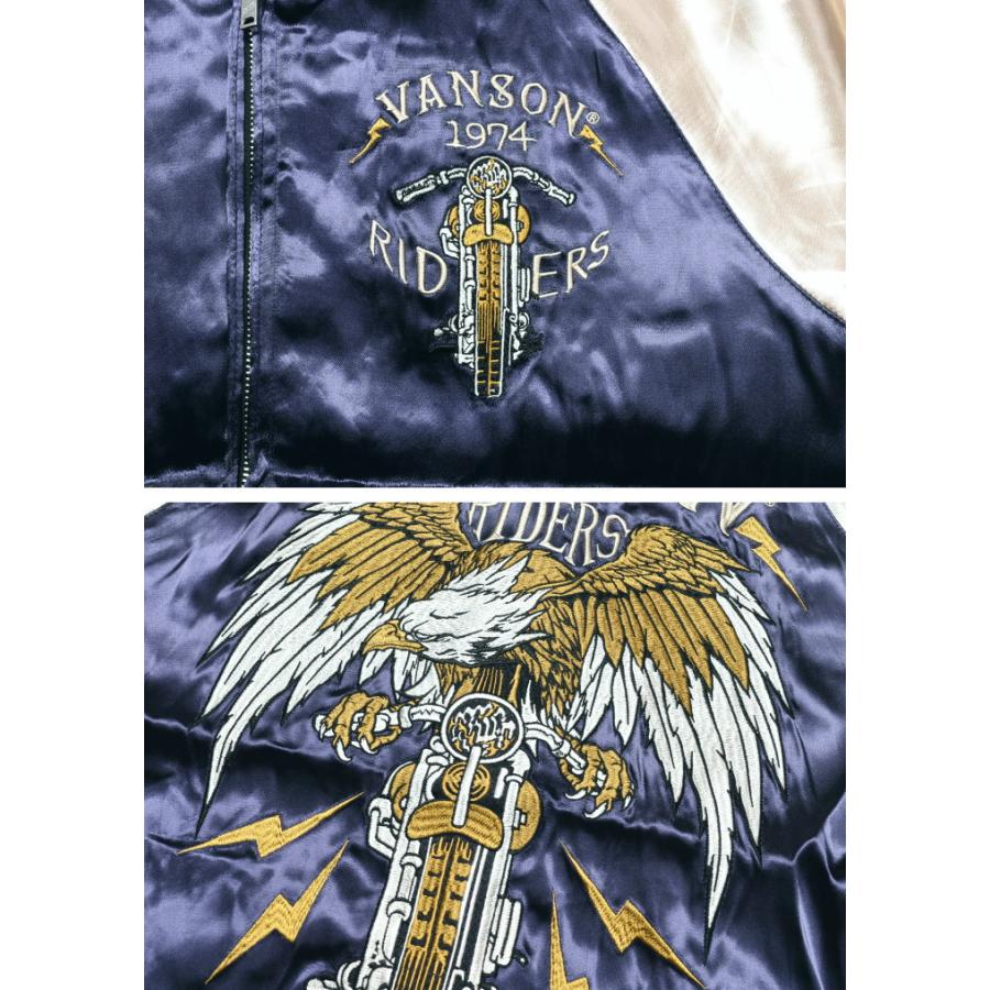 VANSON 【2025春新作】バンソン スカジャン “ファイヤースカル VANSON 【2025春新作】バンソン スカジャン “ファイヤースカル