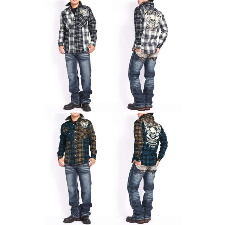 VANSON 【2024秋冬新作】バンソン 長袖シャツ フライング VANSON 【2024秋冬新作】バンソン 長袖シャツ フライング