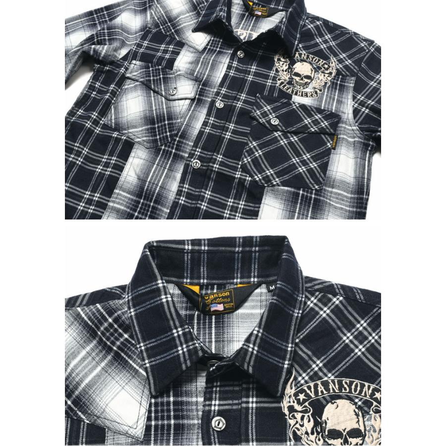 VANSON 【2024秋冬新作】バンソン 長袖シャツ フライング VANSON 【2024秋冬新作】バンソン 長袖シャツ フライング