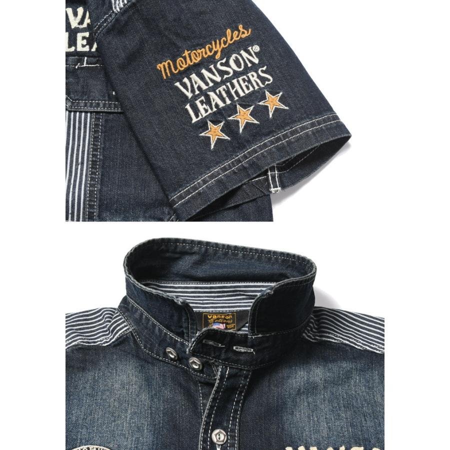 VANSON（バンソン） 半袖シャツ トリプルスター VANSON LEATHERS ロゴ