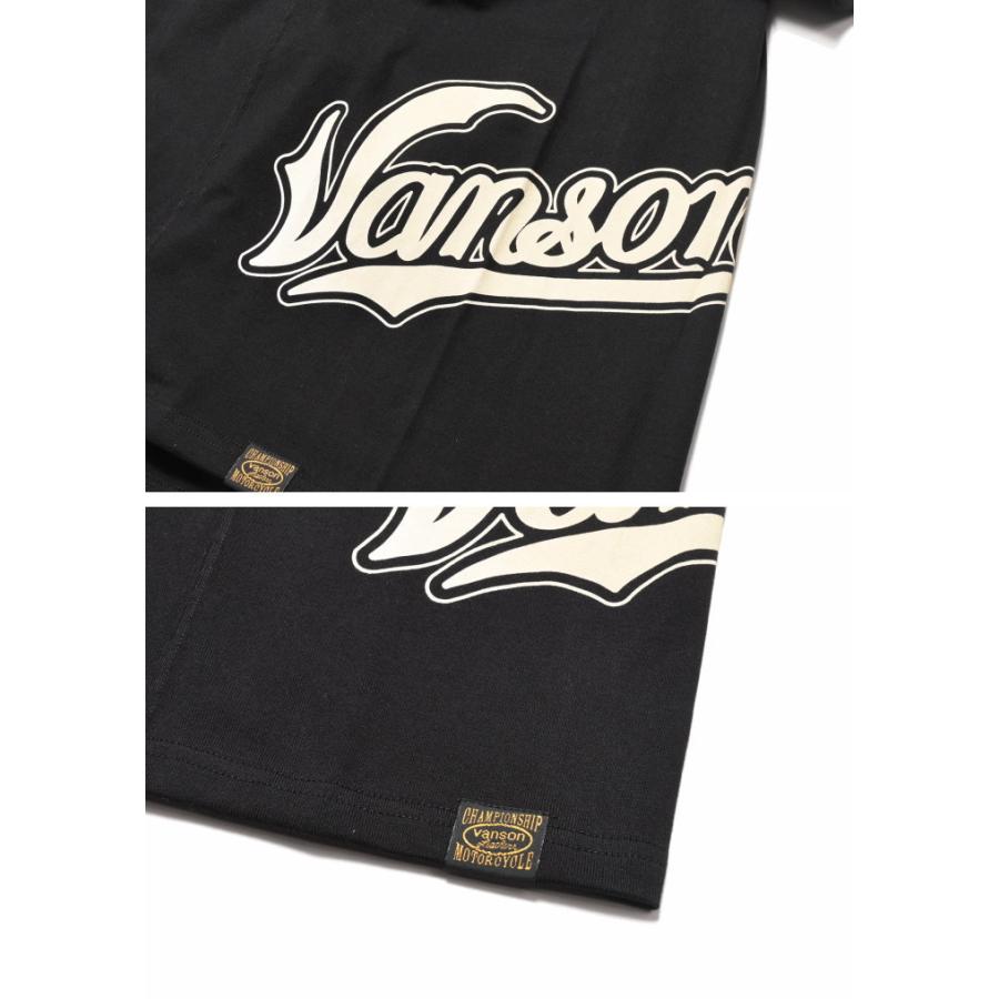 バンソン VANSON Tシャツ フライングスター 刺繍プリント 切替 半袖Tシャツ NVST-2309｜jeans1｜08