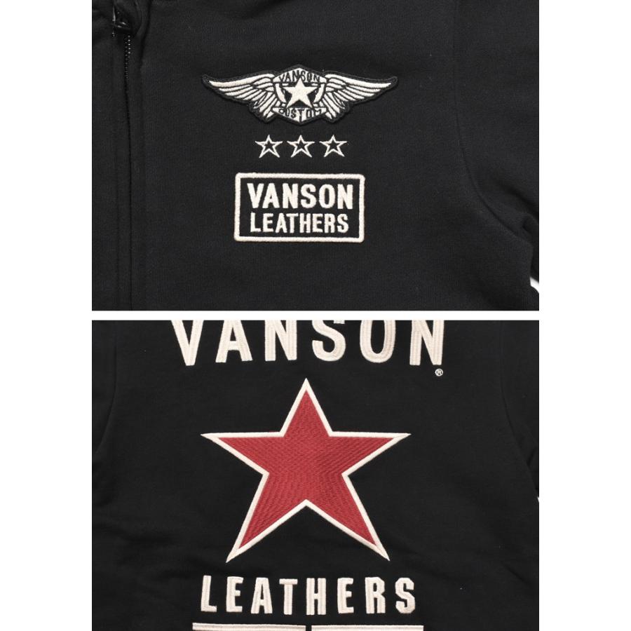 VANSON（バンソン） 【セール】バンソン パーカー ワンスター 刺繍