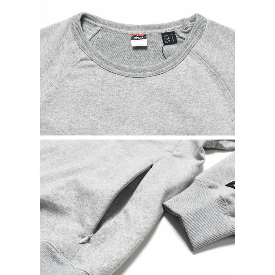 NANGA ナンガ トレーナー ECO HYBRID BOX LOGO SWEATSHIRT エコハイブリッド ボックスロゴ スウェットシャツ ルーズシルエット NW2311-1F201