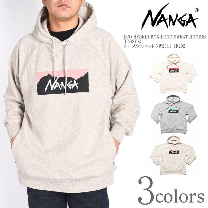 NANGA ナンガ パーカー ECO HYBRID BOX LOGO SWEAT HOODIE エコ NANGA ナンガ パーカー ECO HYBRID BOX LOGO SWEAT HOODIE エコ