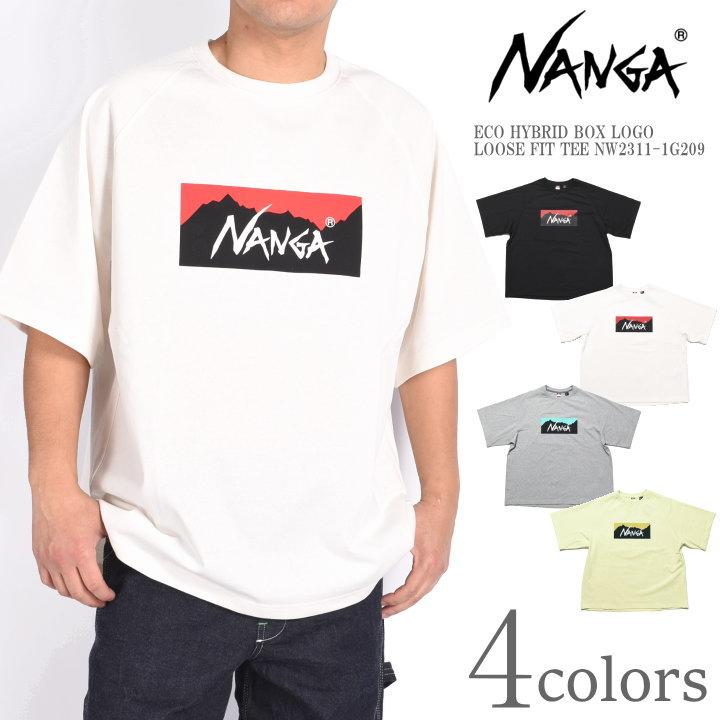 NANGA（ナンガ） Tシャツ ECO HYBRID BOX LOGO LOOSE FIT TEE エコ