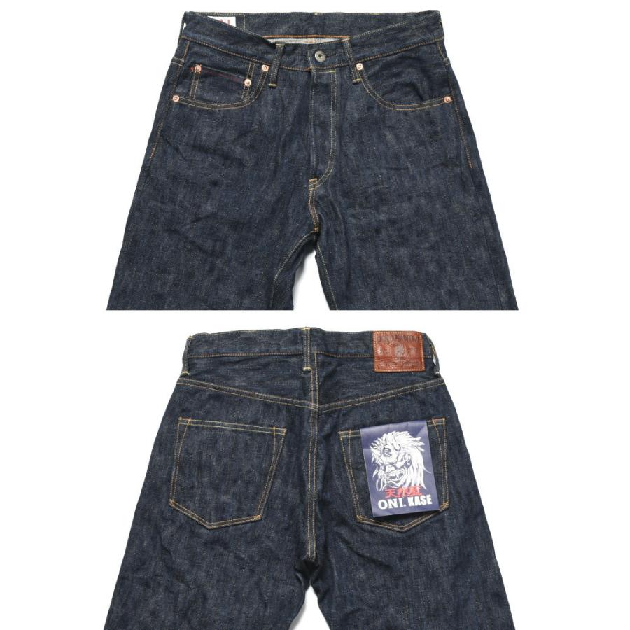 鬼デニム ONI DENIM 16oz. 天然藍ロープ染色デニム “鬼KASE” ワイド