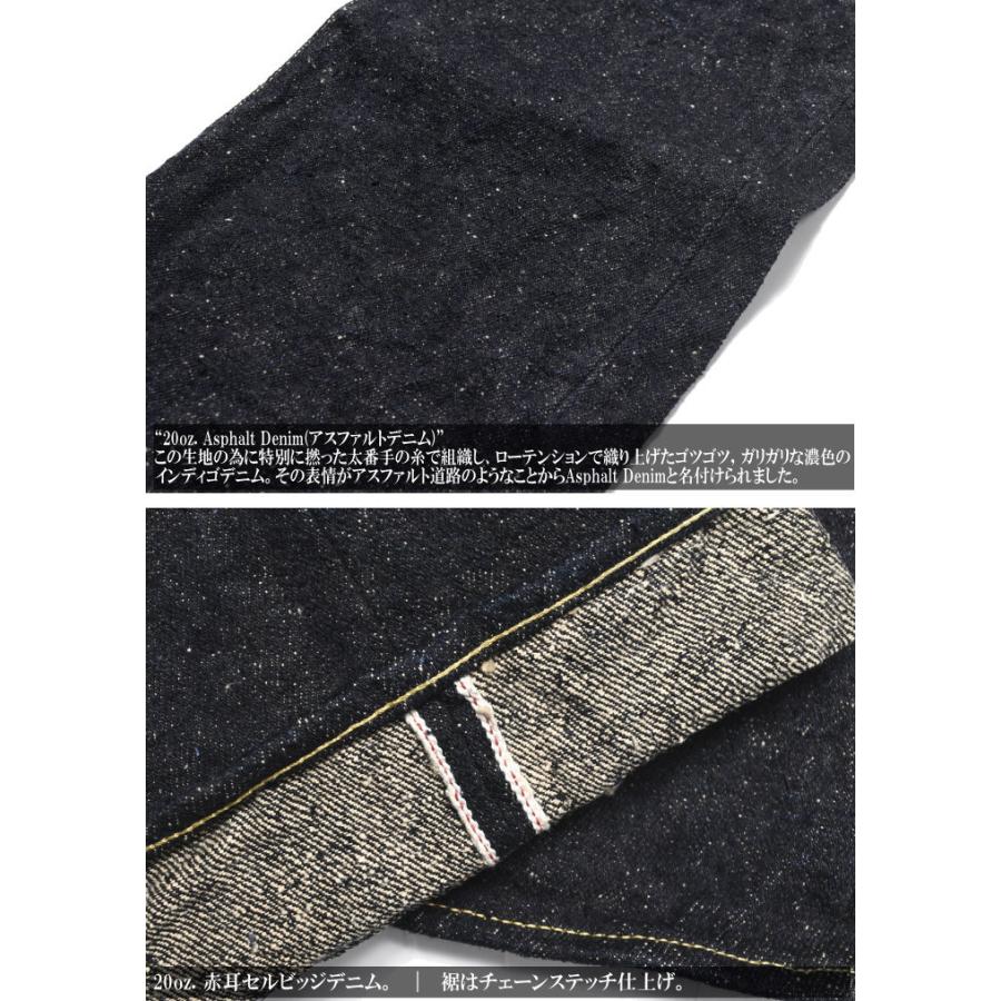 鬼デニム ONI DENIM 20oz. Asphalt Denim アスファルトデニム