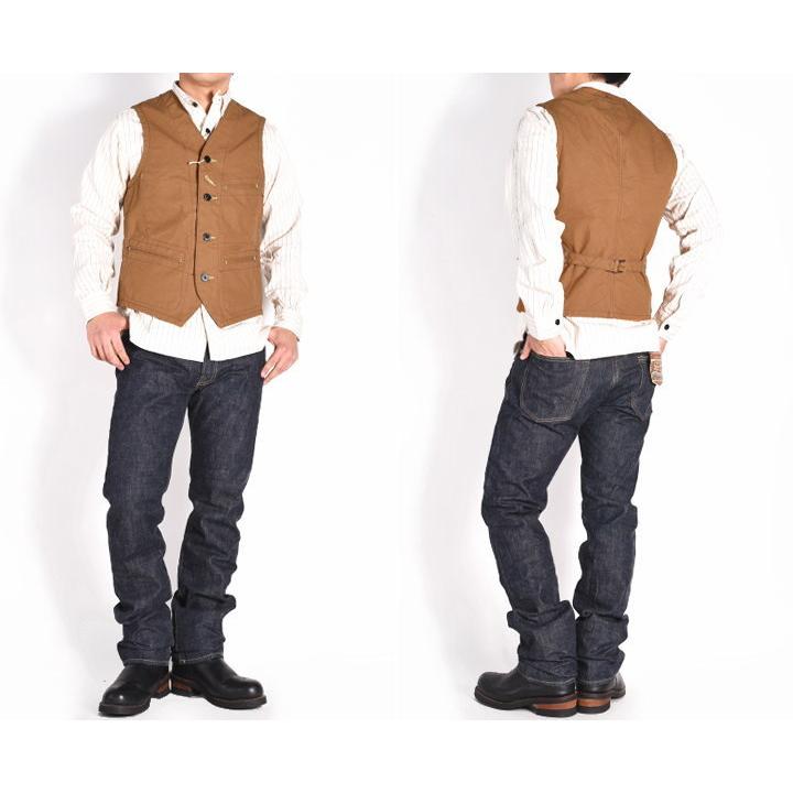 SUGAR CANE 【再入荷】シュガーケーン ベスト 13oz. ブラウン SUGAR CANE 【再入荷】シュガーケーン ベスト 13oz. ブラウン