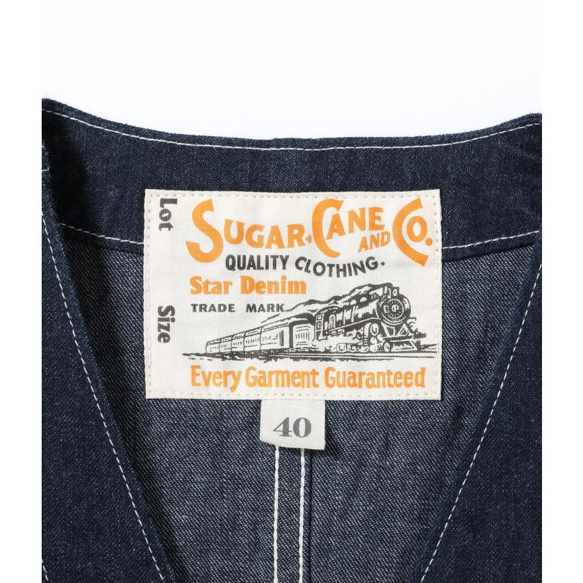 SUGAR CANE シュガーケーン ベスト 11oz. ブルーデニム ワークベスト