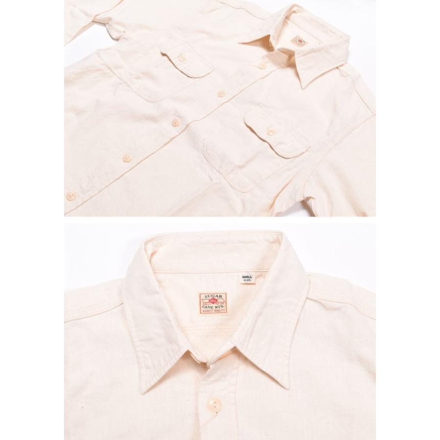 SUGAR CANE 【再入荷】シュガーケーン メンズ ホワイトシャンブレー