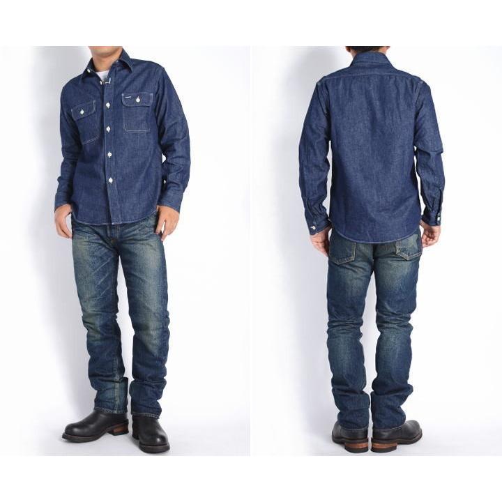 SUGAR CANE 【再入荷】シュガーケーン シャツ メンズ ブルーデニム