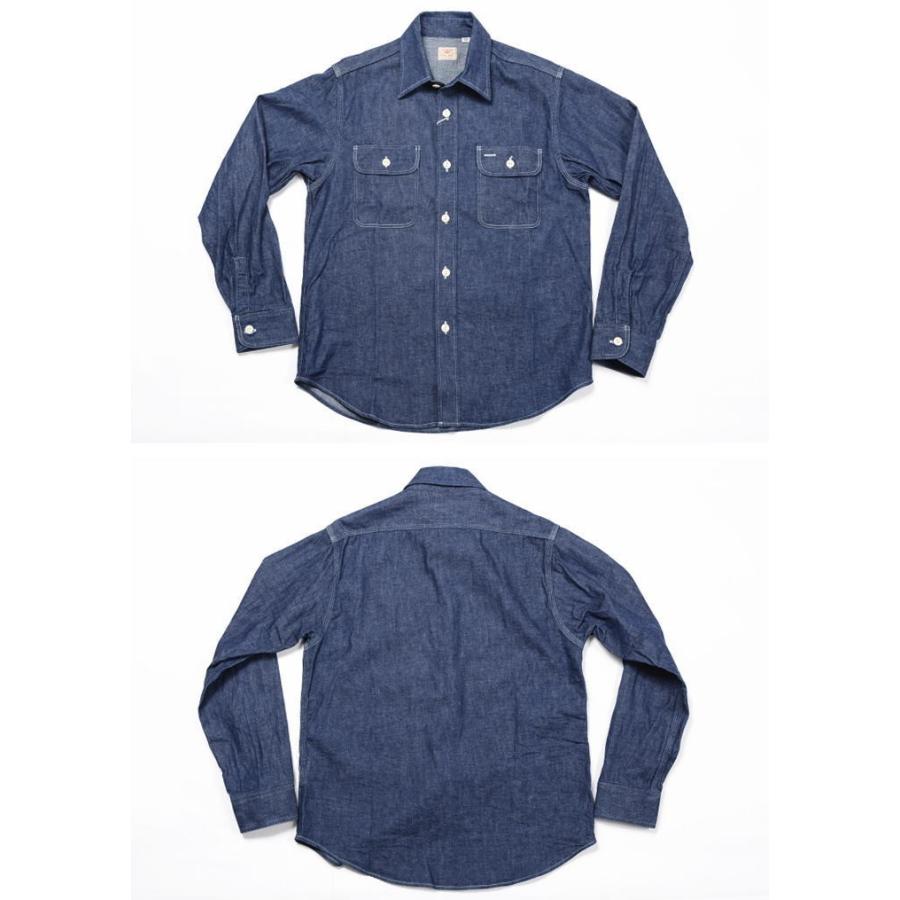 SUGAR CANE 【再入荷】シュガーケーン シャツ メンズ ブルーデニム