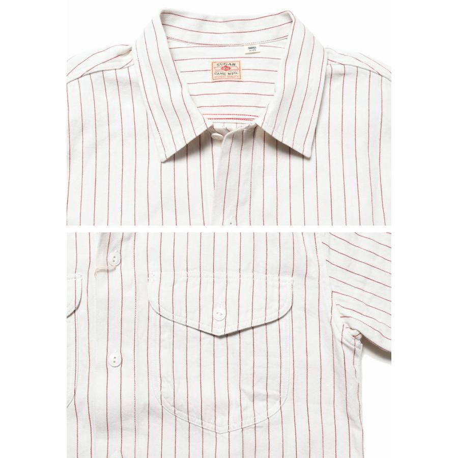 SUGAR CANE 【再入荷】シュガーケーン シャツ コークストライプ 長袖