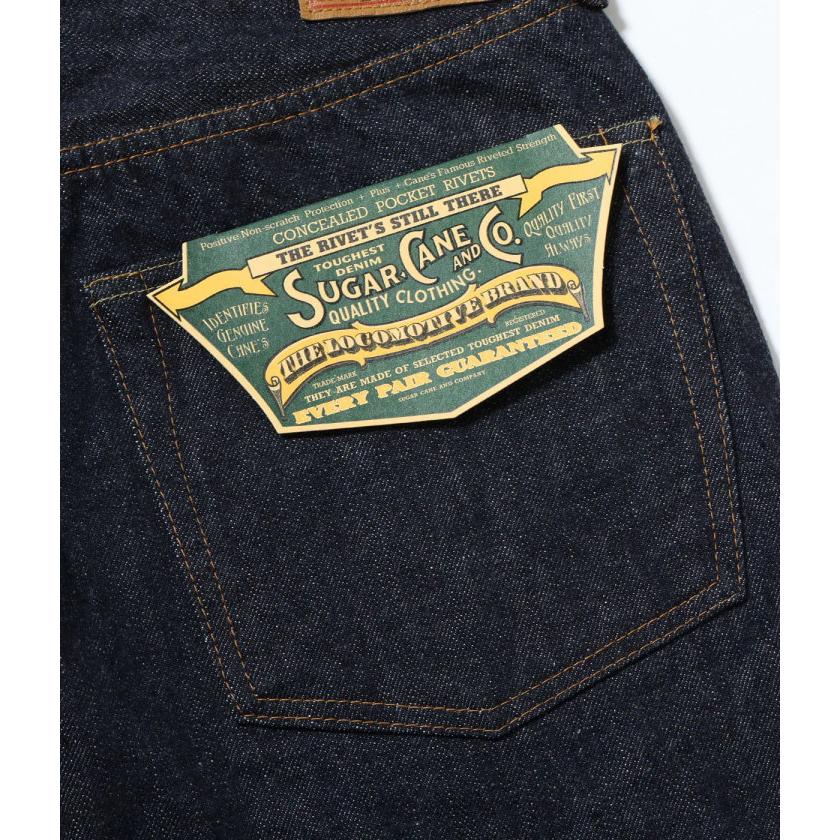 Sugar Cane デニムパンツ 七宝文様刺繍 W33 アメカジ SUGAR CANE 【再入荷】シュガーケーン 13oz. DENIM WAIST OVERALLS