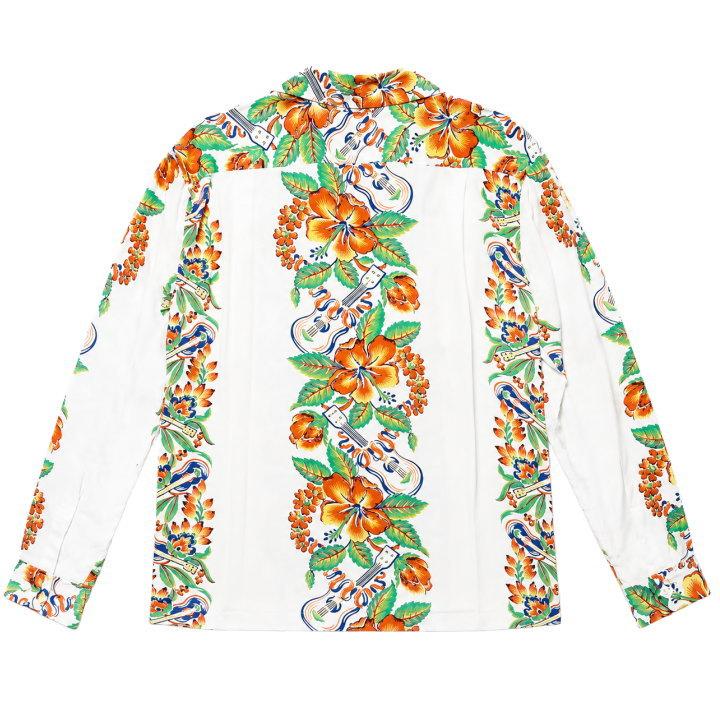 SUN SURF サンサーフ 長袖アロハシャツ “BLESSING GIFT FROM HAWAII” L