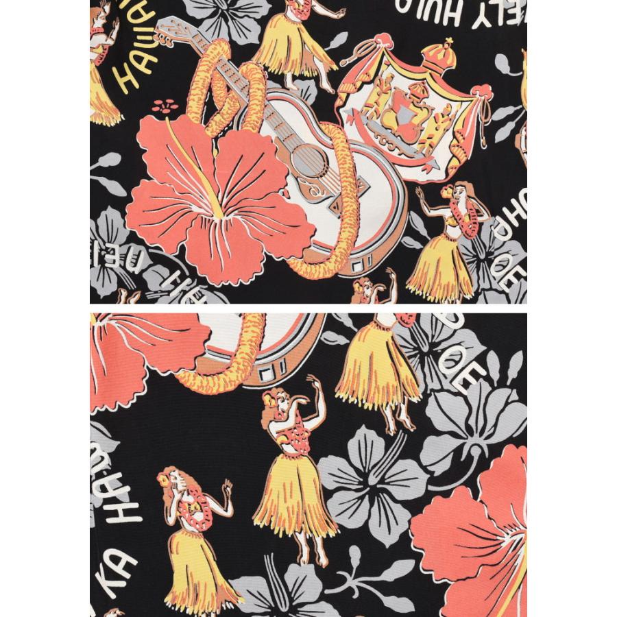SUN SURF サンサーフ 長袖アロハシャツ “LOVELY HULA HANDS” L/S RAYON