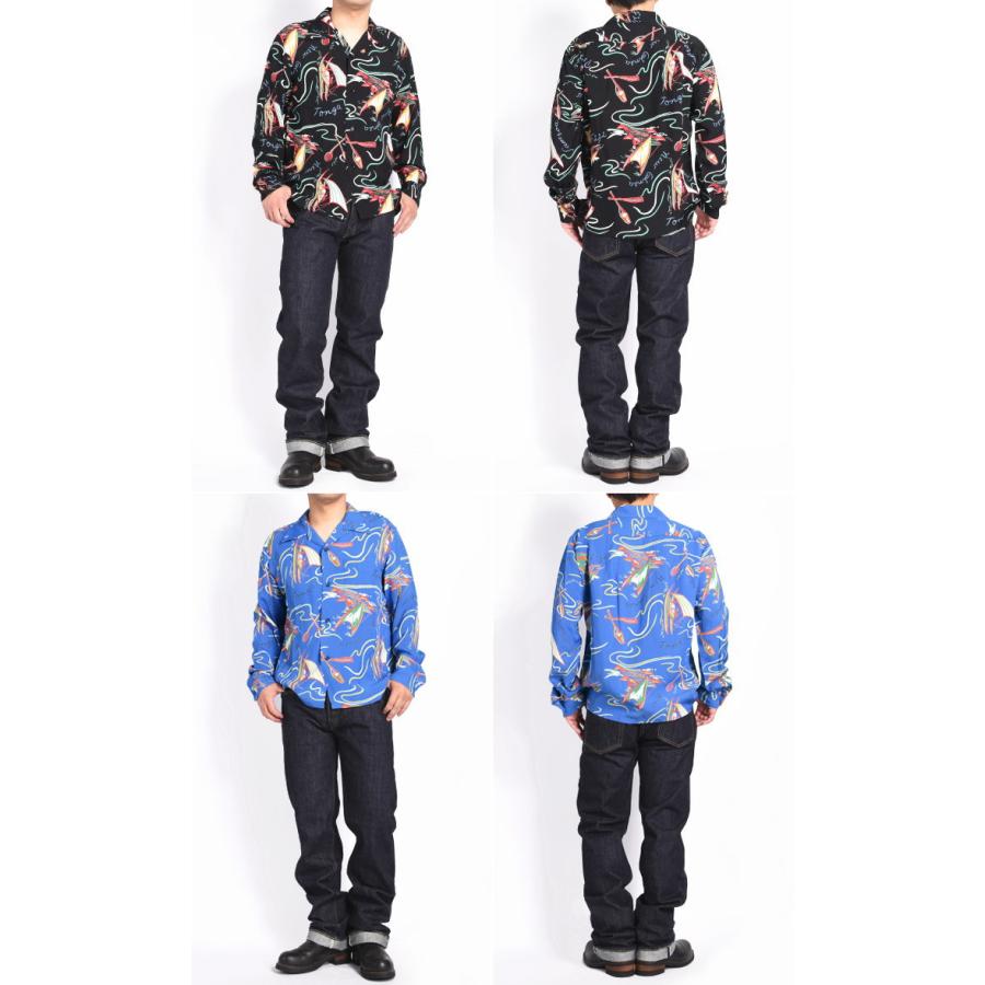 SUN SURF サンサーフ 長袖アロハシャツ “SOUTH SEA OUTRIGGER” L SUN SURF サンサーフ 長袖アロハシャツ “SOUTH SEA OUTRIGGER” L