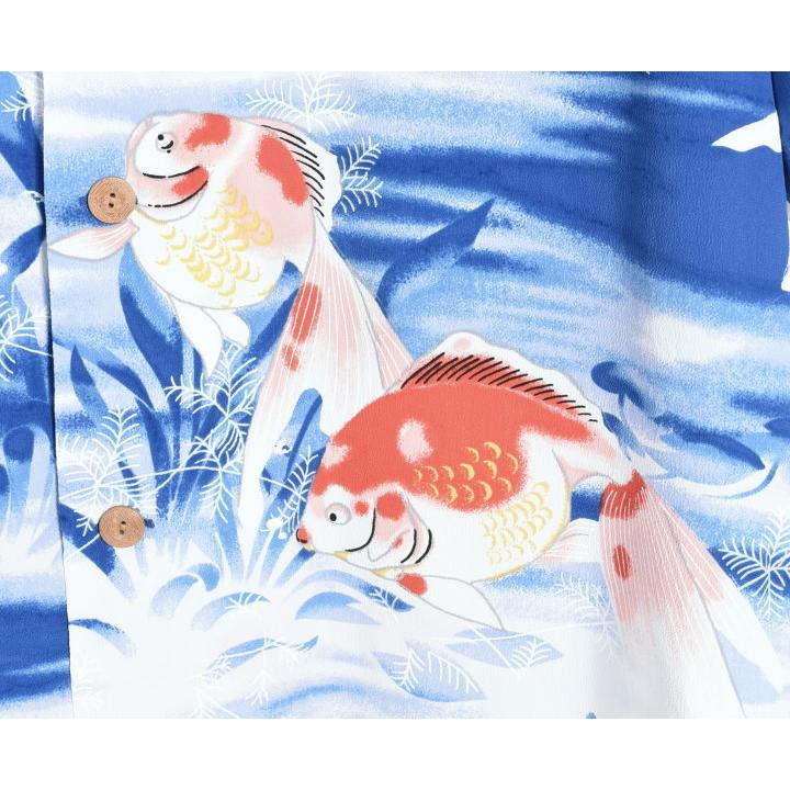 SUN SURF サンサーフ アロハシャツ “GOLDFISH” 金魚 S/S RAYON