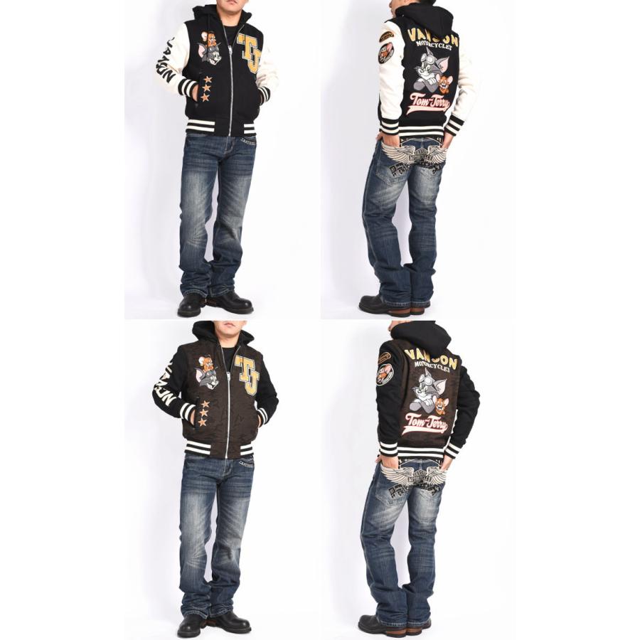 VANSON バンソン × トムとジェリー コラボ スタジャン トム VANSON バンソン × トムとジェリー コラボ スタジャン トム