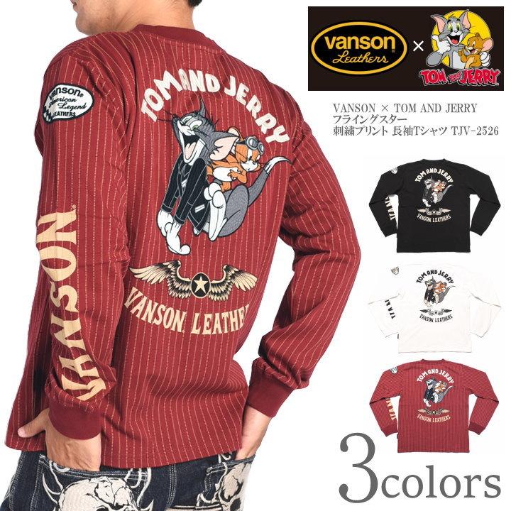 VANSON（バンソン） 【2025秋冬新作】バンソン × TOM AND JERRY トムと