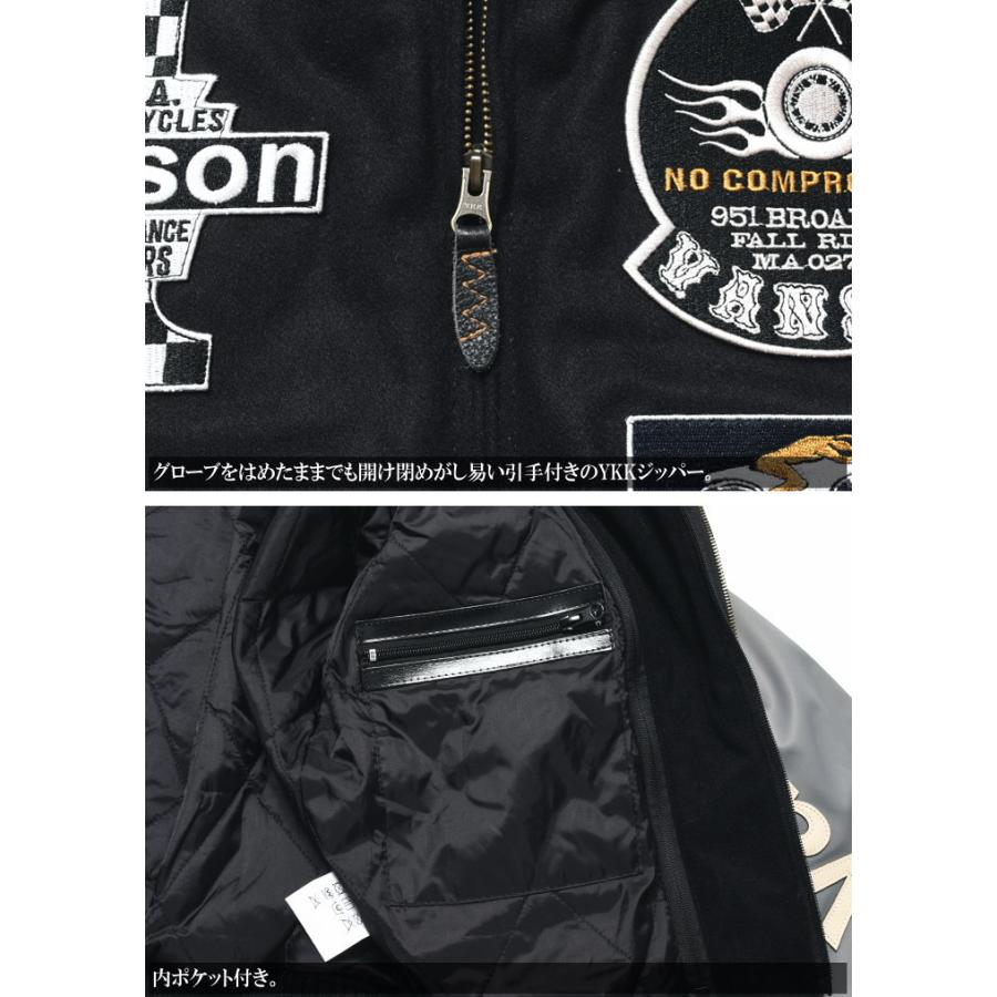 vanson スタジャン 黒/白刺繍入り 楽天市場】スタジャン VANSONの通販