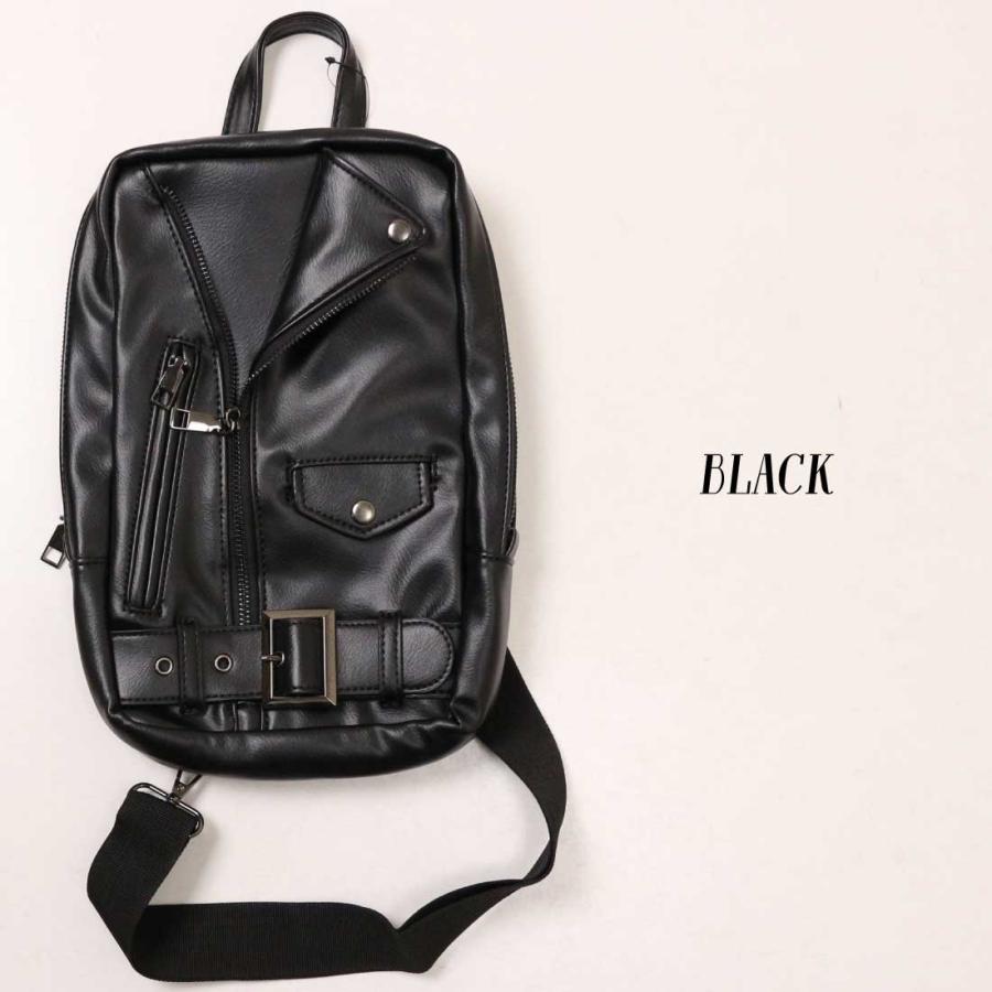 Add Ninth ライダース ボディバッグ NC1149 ジャケット 革ジャン風