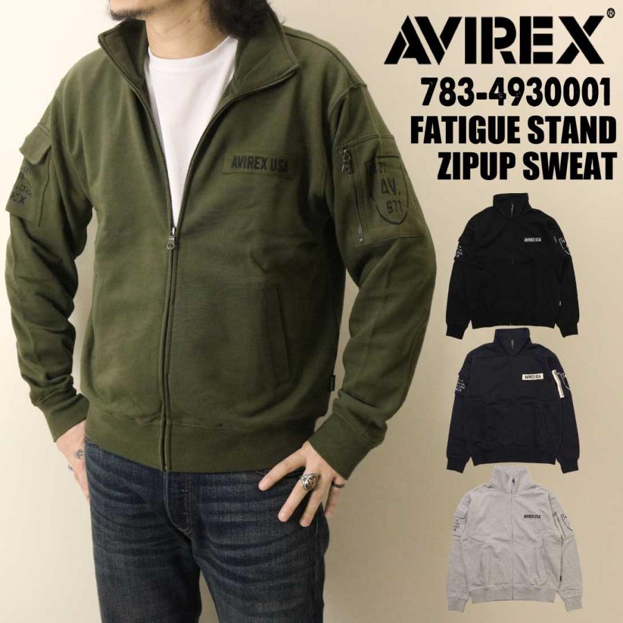 AVIREX（アヴィレックス） アビレックス 長袖 スタンド ジップ