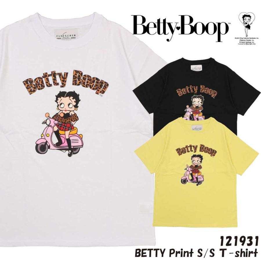 メール便発送 Betty Boop ベティブープ 半袖 Tシャツ 121931 プリント