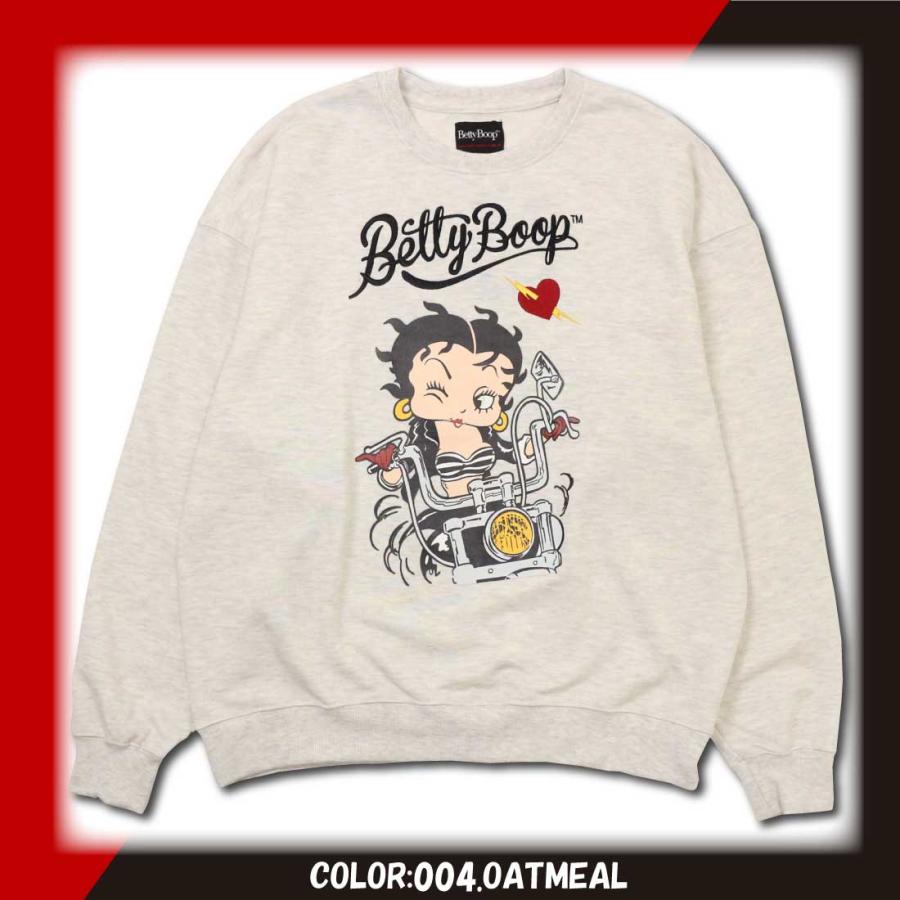 BETTY BOOP ベティ・ブープ 長袖 トレーナー ビッグシルエット BETTY BOOP ベティ・ブープ 長袖 トレーナー ビッグシルエット