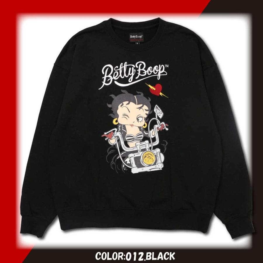 BETTY BOOP ベティ・ブープ 長袖 トレーナー ビッグシルエット BETTY BOOP ベティ・ブープ 長袖 トレーナー ビッグシルエット