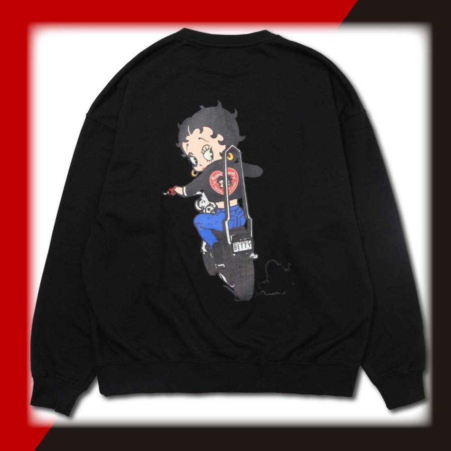 BETTY BOOP ベティ・ブープ 長袖 トレーナー ビッグシルエット BETTY BOOP ベティ・ブープ 長袖 トレーナー ビッグシルエット