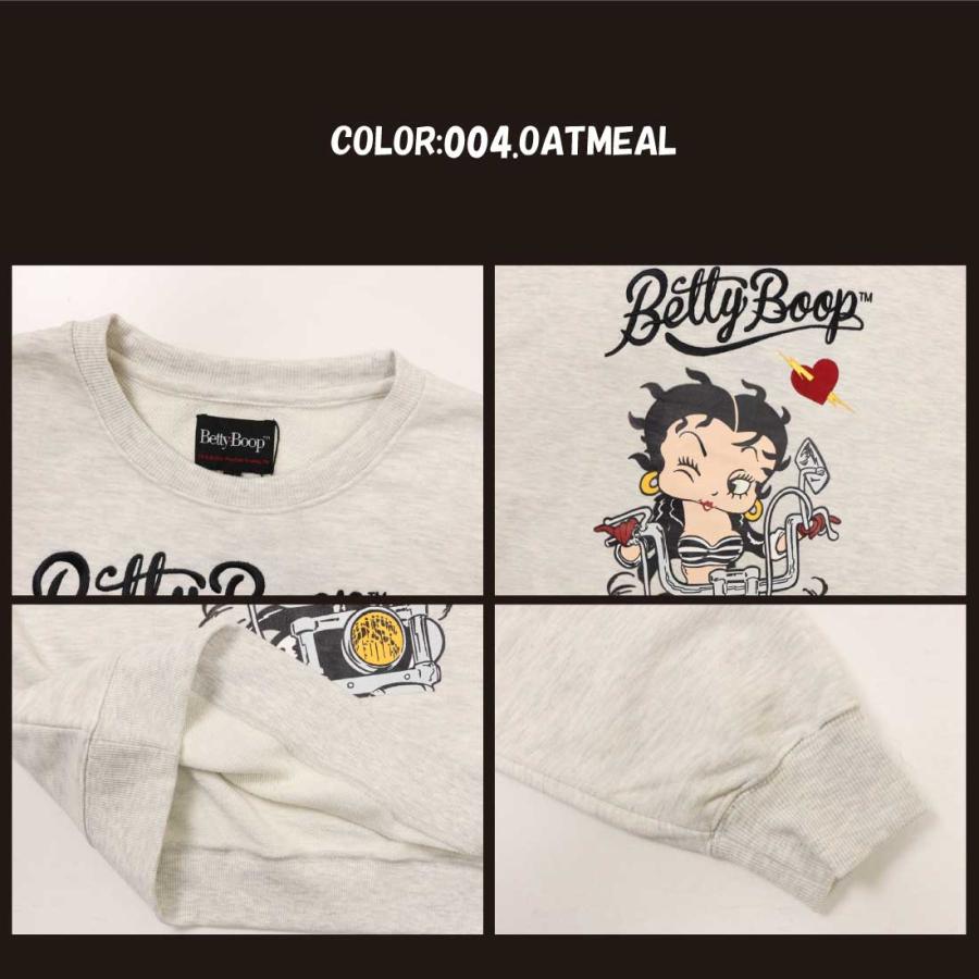BETTY BOOP ベティ・ブープ 長袖 トレーナー ビッグシルエット BETTY BOOP ベティ・ブープ 長袖 トレーナー ビッグシルエット