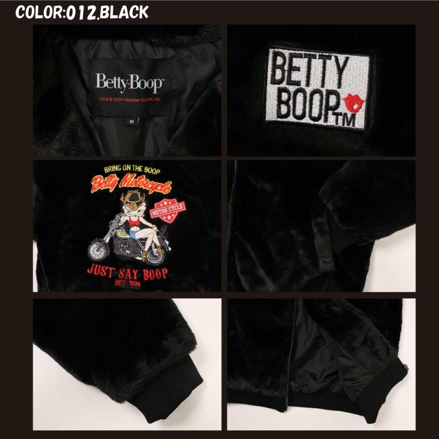 BETTY BOOP ベティ・ブープ ボアジャケット ファー ブルゾン BETTY BOOP ベティ・ブープ ボアジャケット ファー ブルゾン