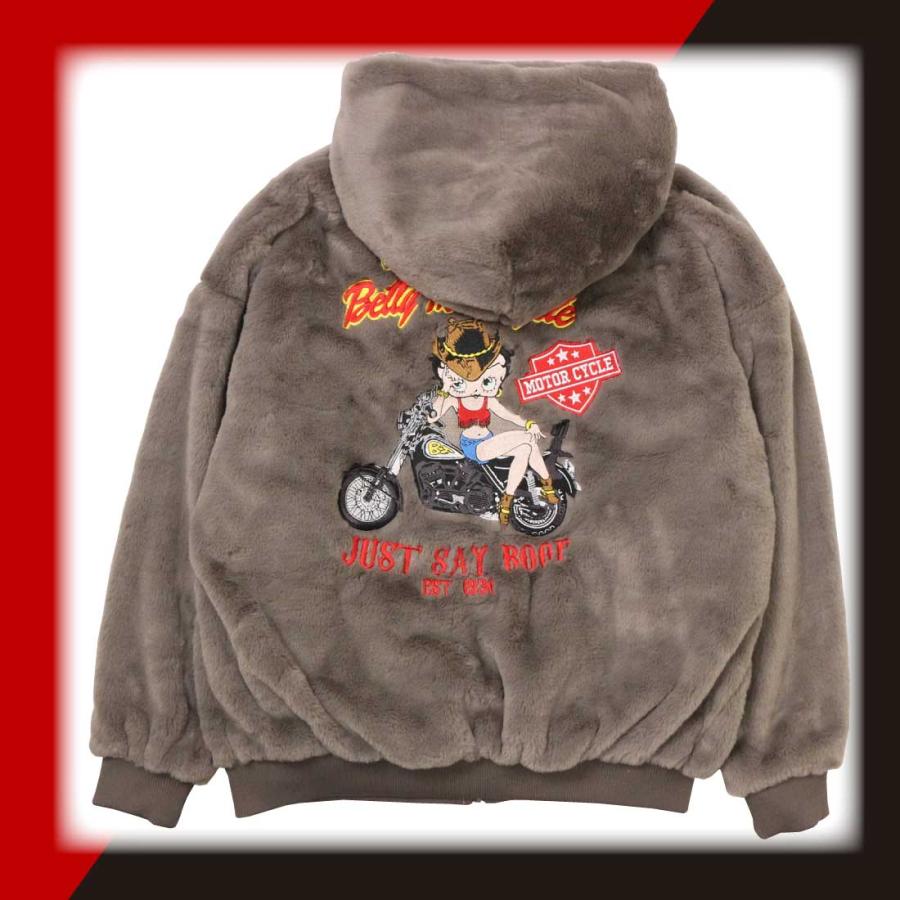 BETTY BOOP ベティ・ブープ ボアジャケット ファー ブルゾン BETTY BOOP ベティ・ブープ ボアジャケット ファー ブルゾン