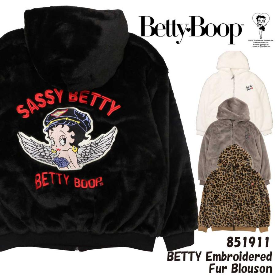BETTY BOOP ベティ・ブープ ボアジャケット ファー ブルゾン BETTY BOOP ベティ・ブープ ボアジャケット ファー ブルゾン