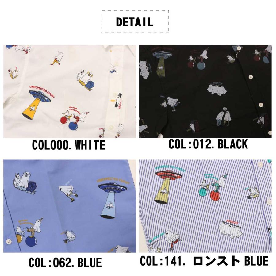 CORISCO コリスコ 長袖 シャツ 131946 動物 プリントシャツ 総柄シャツ 胸ポケット メンズ レディース 個性派デザイン |  | 10