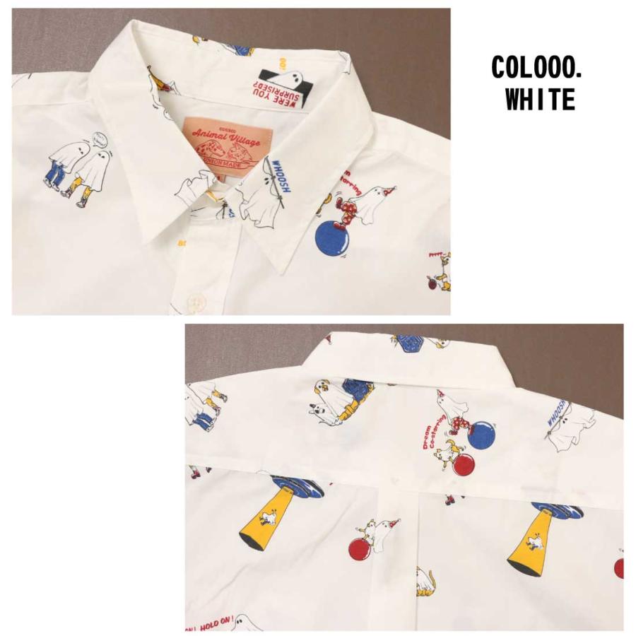 CORISCO コリスコ 長袖 シャツ 131946 動物 プリントシャツ 総柄シャツ 胸ポケット メンズ レディース 個性派デザイン |  | 11