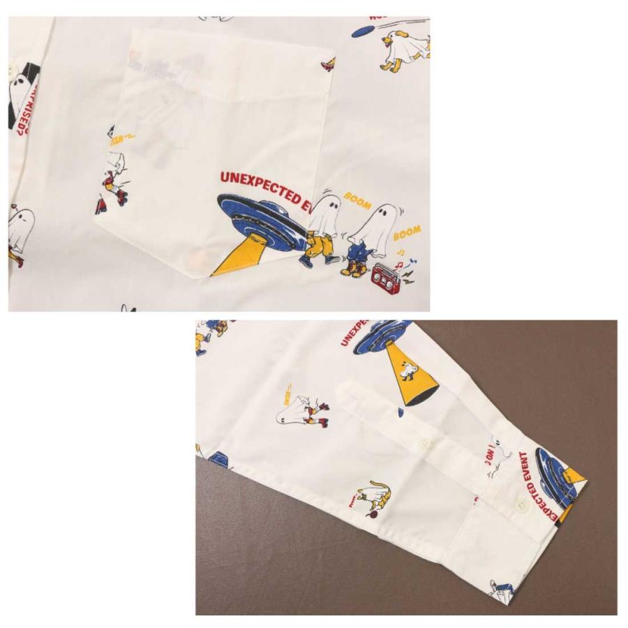 CORISCO コリスコ 長袖 シャツ 131946 動物 プリントシャツ 総柄シャツ 胸ポケット メンズ レディース 個性派デザイン |  | 12