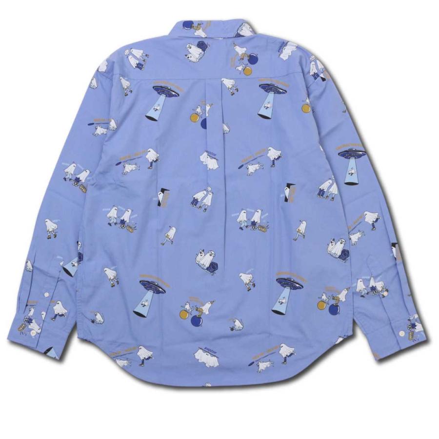 CORISCO コリスコ 長袖 シャツ 131946 動物 プリントシャツ 総柄シャツ 胸ポケット メンズ レディース 個性派デザイン |  | 07
