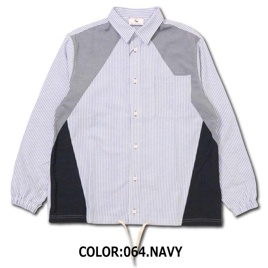 新品・未使用　KITH　長袖シャツ マルチカラー　パッチワーク　XXLサイズ Duckster ダックスター 長袖 シャツ 957501 パッチワークデザイン