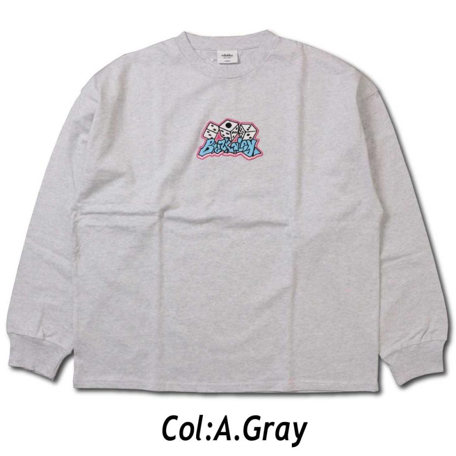 edakka 長袖 Tシャツ クルーネック ヘビーウェイト 刺繍 入り edakka 長袖 Tシャツ クルーネック ヘビーウェイト 刺繍 入り