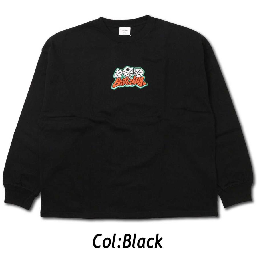 edakka 長袖 Tシャツ クルーネック ヘビーウェイト 刺繍 入り edakka 長袖 Tシャツ クルーネック ヘビーウェイト 刺繍 入り