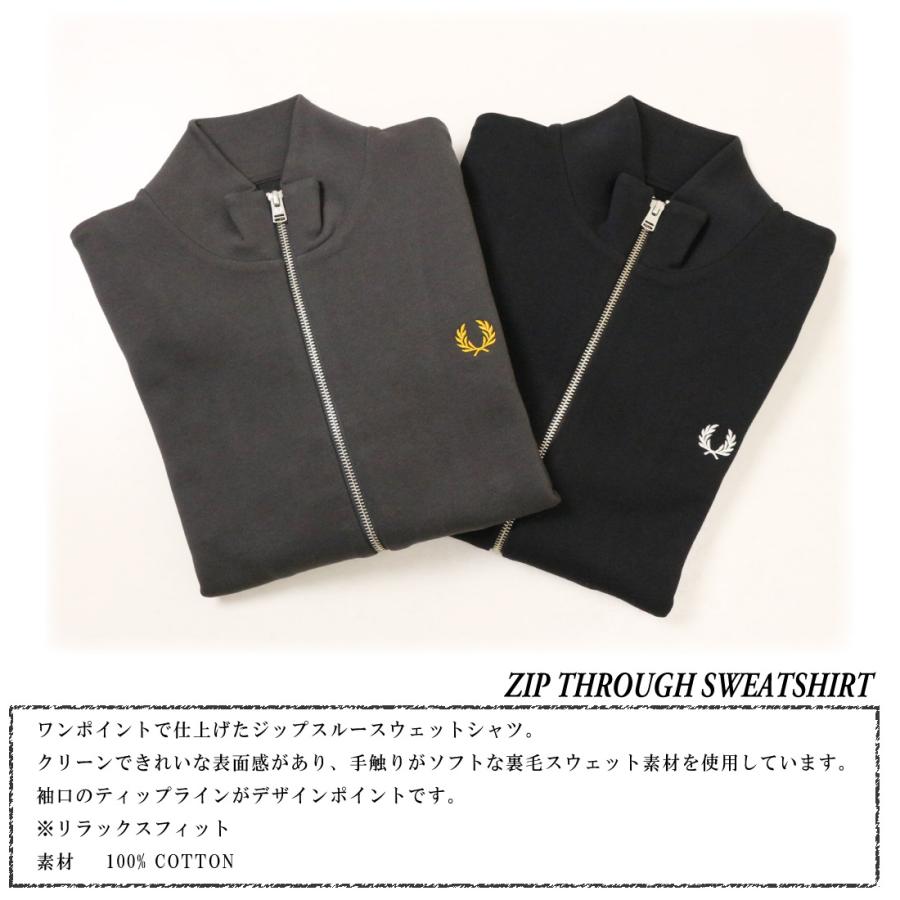 FRED PERRY（フレッドペリー） 長袖 ジップアップ スウェット J3340 