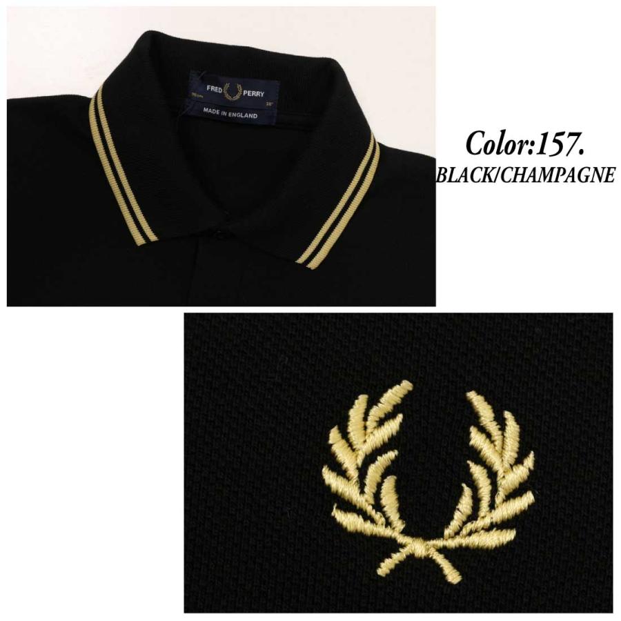 【英国製】フレッドペリー M12 ポロシャツ ティップライン刺繍ロゴブラック42 FRED PERRY（フレッドペリー） 半袖 ポロシャツ The Fred Perry Shirt