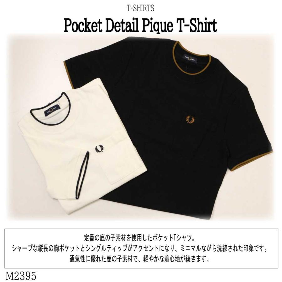 FRED PERRY（フレッドペリー） 半袖 Tシャツ Pocket Detail Pique T